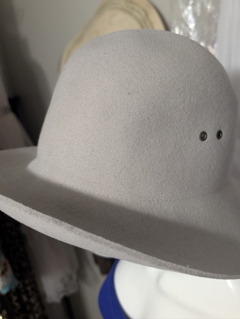 Urban Outfitters Staring at Stars grey Wool Wide Brim Fedora Scout Panama Hat